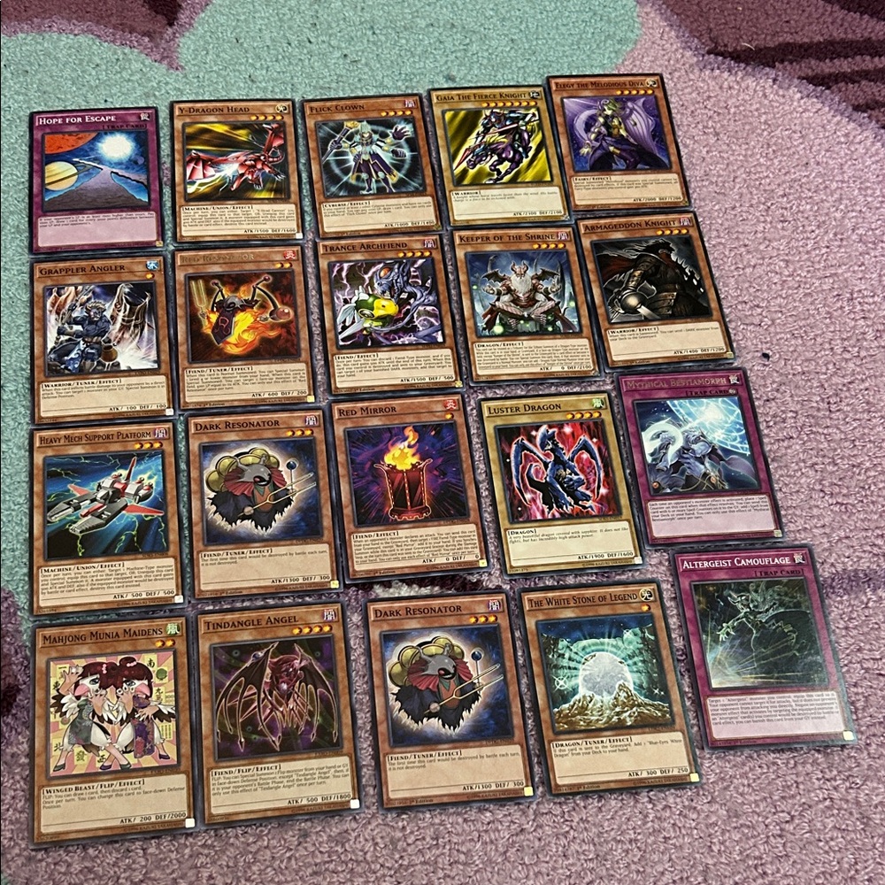 Colorful Fantasy Card Game Collection